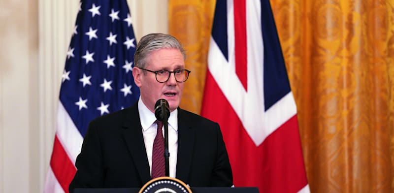 "ראש ממשלת בריטניה, קיר סטארמר / צילום: ap, Carl Court"