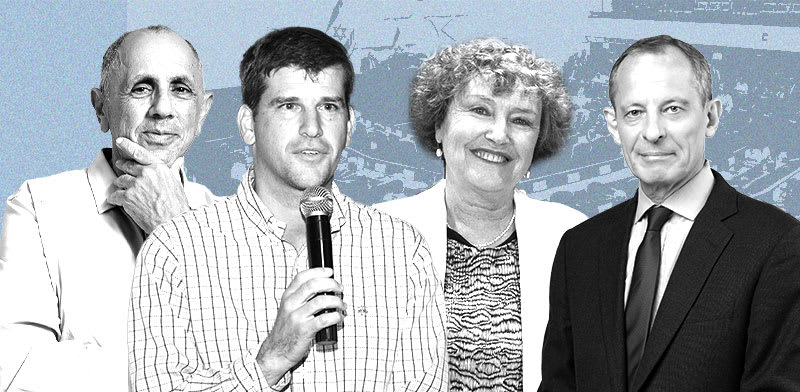 "יוג'ין קנדל, קרנית פלוג, מייקל אייזנברג, רם בלינקוב / צילום: ניקי וסטהפל, המכון הישראלי לדמוקרטיה, איל יצהר"