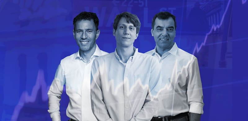 "אמנון שעשוע, עידו גל, שוקי ניר / צילום: מובילאיי, Keren Haberberg, סולאראדג'"