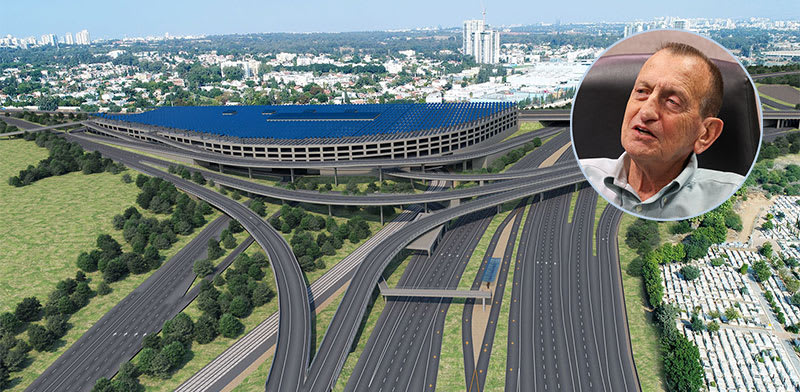 Morasha Interchange car park inset: Ron Huldai credit: Adi Bueno, Netivei Ayalon and Shlomi Yosef