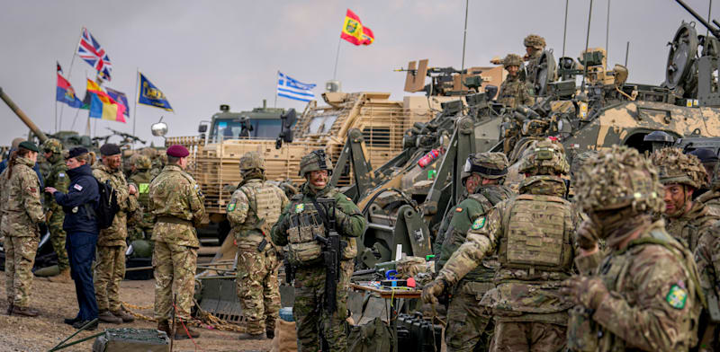 "תרגיל נאט''ו ברומניה, בחודש שעבר / צילום: ap, Vadim Ghirda"