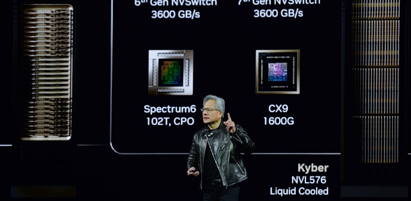 ג'נסן הואנג, מנכ''ל ומייסד אנבידיה, בכנס בסן חוזה / צילום: Reuters, רויטרס - EYEPRESS