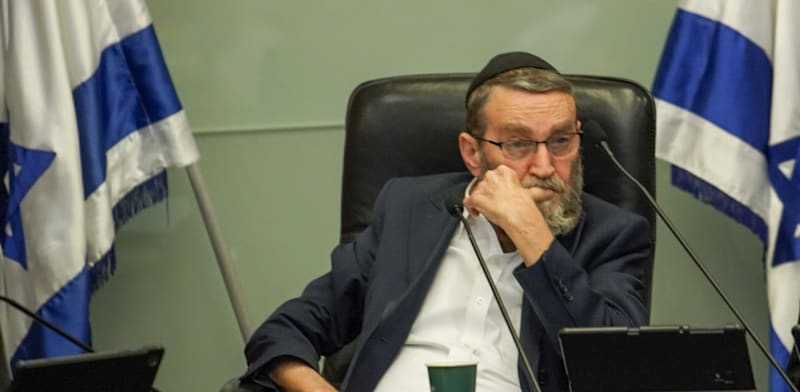 "ח''כ משה גפני ממפגלת יהדות התורה / צילום: דני שם טוב/דוברות הכנסת"