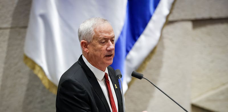 "יו''ר מפלגת כחול לבן, בני גנץ / צילום: נועם מושקוביץ/דוברות הכנסת"