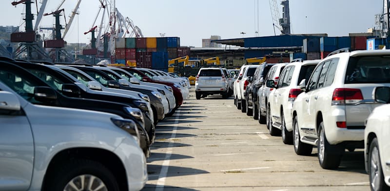 "רכבים מיובאים בנמל / צילום: Shutterstock"