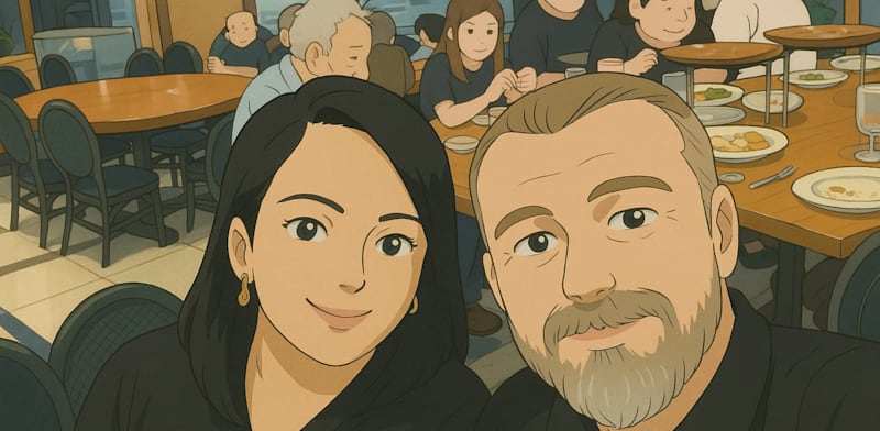 / צילום:   ש־ ChatGPT יצר על בסיס תצלום קיים, בסגנון ג'יבלי. טרנד ברשתות"