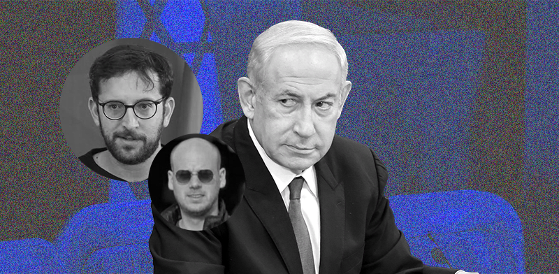 "בנימין נתניהו, יונתן אוריך ואלי פלדשטיין / צילום: מארק ישראל סלם - "ג'רוזלם פוסט", ויקיפדיה"