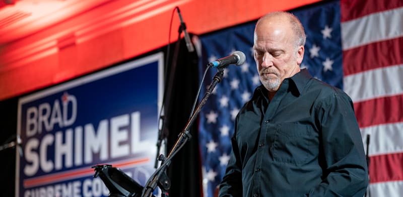 "הנאום של המועמד השמרני, השופט בראד שימל / צילום: ap, Andy Manis"