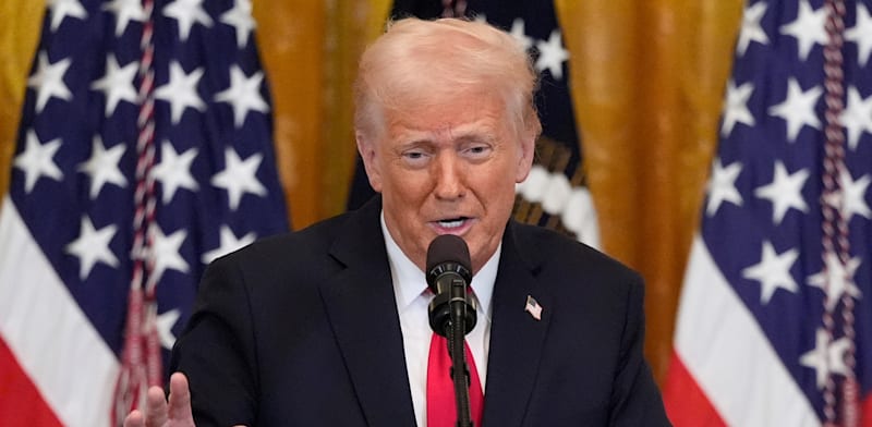 "נשיא ארה''ב, דונלד טראמפ / צילום: ap, Mark Schiefelbein"