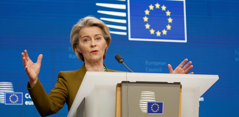 "נשיאת הנציבות האירופית, אורסולה פון-דר-ליין / צילום: ap, Geert Vanden Wijngaert"