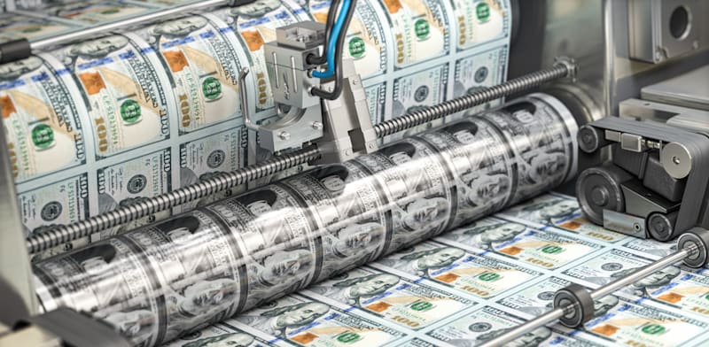 "הדפסת דולרים / צילום: Shutterstock"