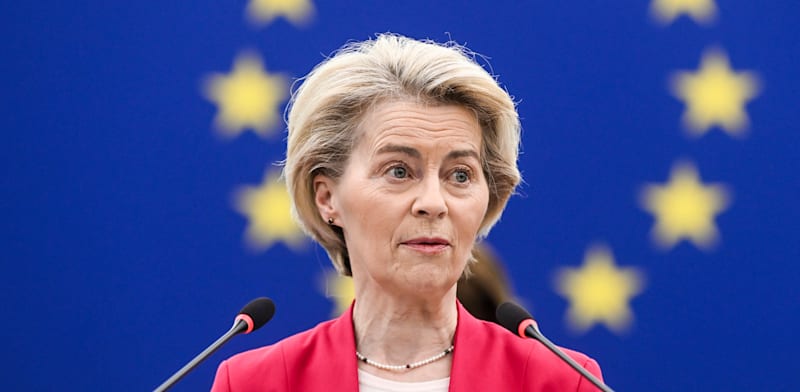 "נשיאת הנציבות האירופית, אורסולה פון דר ליין / צילום: ap, Pascal Bastien"