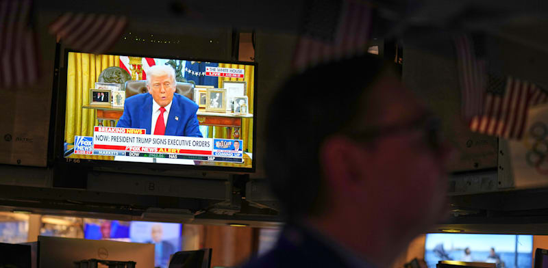 "רצפת המסחר של הבורסה לניירות ערך בניו יורק / צילום: ap, Seth Wenig"