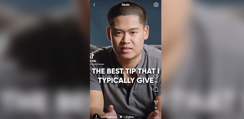 "''לווייתן קונדור הברזל'' (Iron Condor Whale), מנהיג קהילה של סוחרי אופציות / צילום: מתוך טיקטוק"