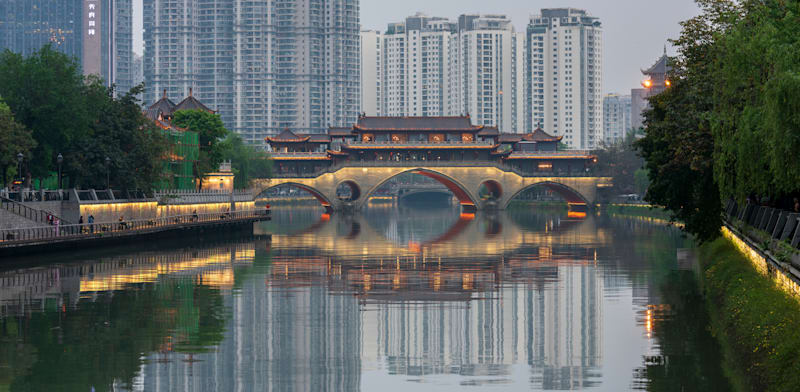 העיר צ'נגדו, נקודת המוצא של יוזמת החגורה והכביש / צילום: Shutterstock