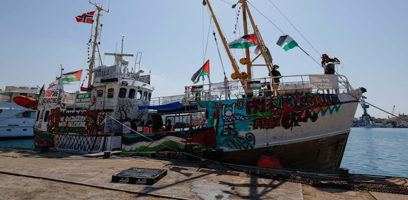 ספינת FreedomFlotilla. טוענת שהותקפה ע''י מל''טים / צילום: Reuters, Darrin Zammit Lupi