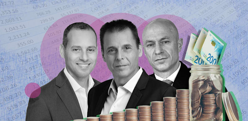 יורם נווה מנכ''ל כלל, רונן אגסי מנכ''ל מגדל, אייל בן סימון מנכ''ל הפניקס / צילום: נטלי פורטי, צילומים: כדיה לוי, ניקולה וסטהפל, ענבל מרמרי