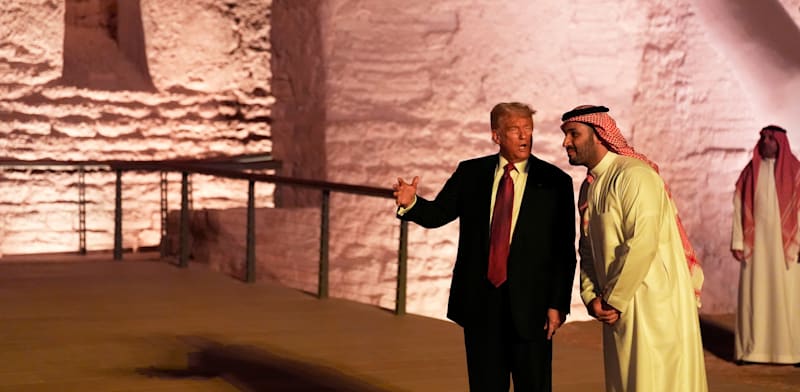 "דונלד טראמפ ומוחמד בן סלמאן / צילום: ap, Alex Brandon"