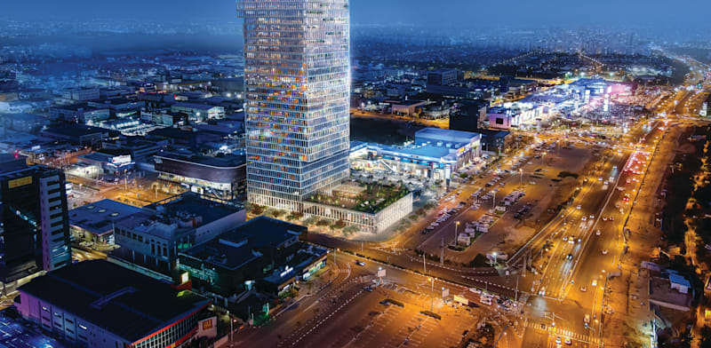 / צילום:  של מגדל ג'י סיטי במערב ראשון לציון / הדמיה: View point"