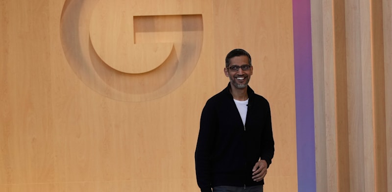 "סונדאר פיצ'אי, מנכ''ל גוגל, אתמול / צילום: ap, Jeff Chiu"