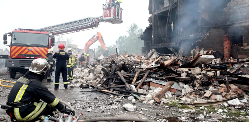 "בית בקייב, אוקראינה, שנהרס בתקיפה רוסית בתחילת השבוע / צילום: Reuters, Volodymyr Tarasov"