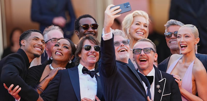 "טום קרוז ועוד יוצרי ''משימה בלתי אפשרית: חשבון סופי'', החודש בקאן / צילום: ap, Scott A Garfitt"