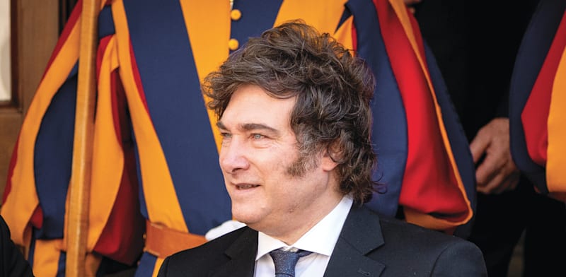 "נשיא ארגנטינה חאבייר מיליי / צילום: Reuters, Stefano Costantino / SOPA Images"