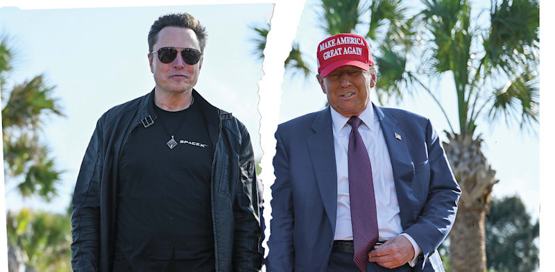 "דונלד טראמפ ואילון מאסק. קרע ביחסים / צילום: ap, Brandon Bell"