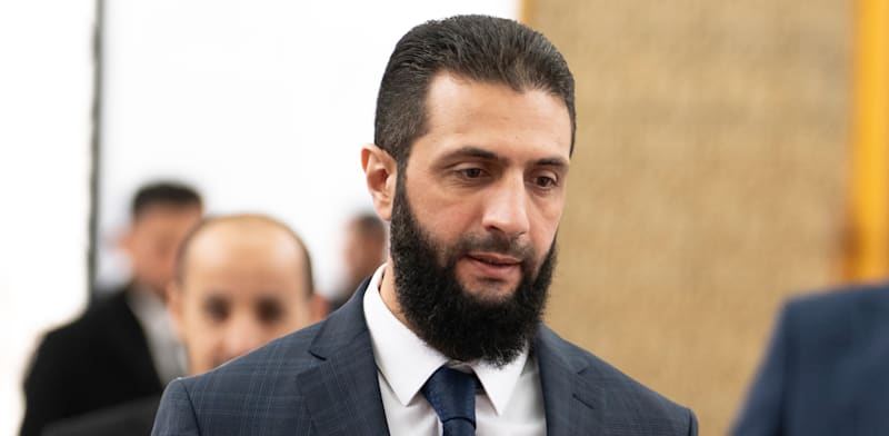 "נשיא סוריה אל־ג'ולאני / צילום: ap, Mosa'ab Elshamy"