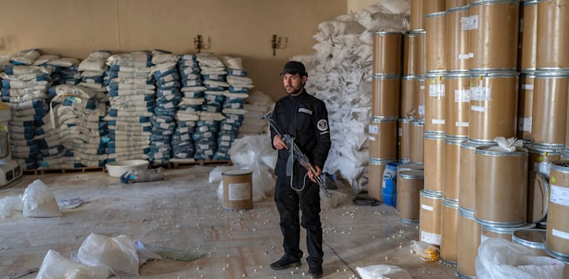 "תפיסת מעבדה לייצור קפטגון בדמשק, ינואר / צילום: ap, Mosa'ab Elshamy"