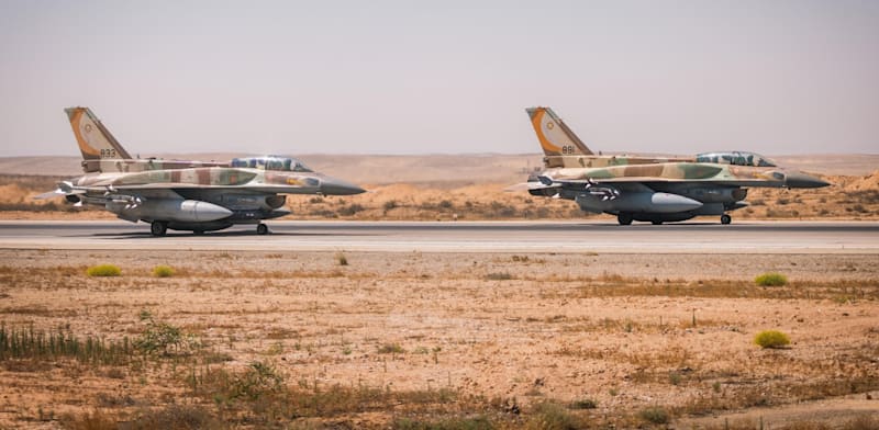 תיעוד מהמראות מטוסי קרב, בסוף השבוע האחרון / צילום: דובר צה''ל