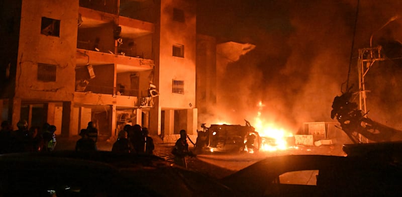 "פגיעת טיל מאיראן בבניין בחיפה / צילום: ap, Rami Shlush"