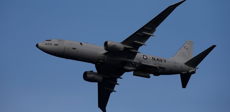 מטוס מדגם P-8A Poseidon המשמש את חיל הנחתים האמריקאי. גם בו מותקנות מערכות אורביט / צילום: Reuters