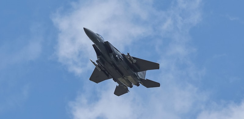 "מטוס F-15 של חיל האוויר האמריקאי / צילום: Reuters, Mark Cosgrove"