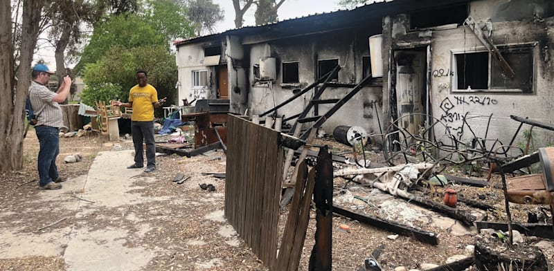 "ההרס בניר עוז אחרי ה-7 באוקטובר / צילום: באדיבות משרד התפוצות והמאבק באנטישמיות"