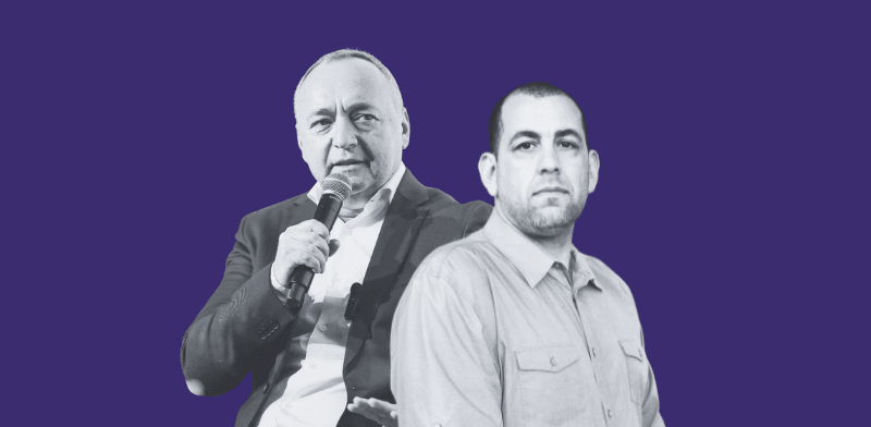 "אפי מלכין, הממונה על השכר באוצר, ושאול שניידר, יו''ר נמל אשדוד / צילום: רפי קוץ, שלומי יוסף"