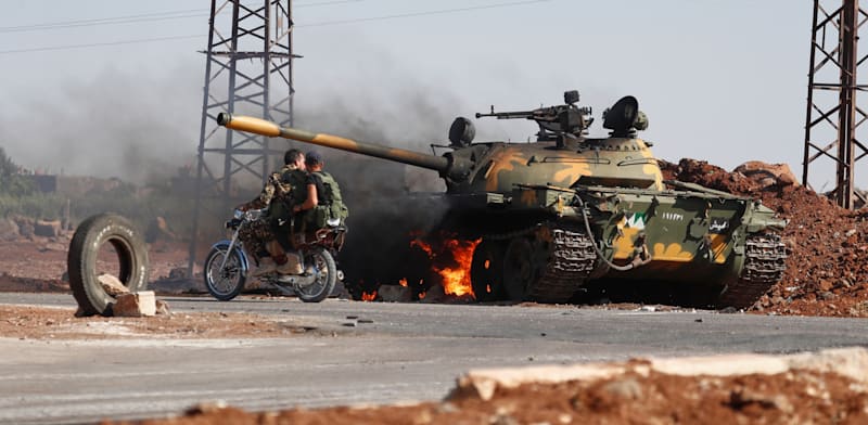 עימותים בסוריה / צילום: ap, Omar Sanadiki