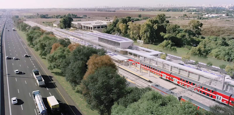 / צילום: ת פרויקט המסילה המזרחית / הדמיה: רכבת ישראל"