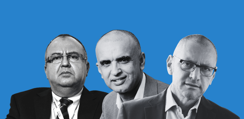 "עורכי הדין דורון לוי, אלדד כורש ויונתן אלטמן / צילום: תמר מצפי, איל יצהר ואייל טואג"