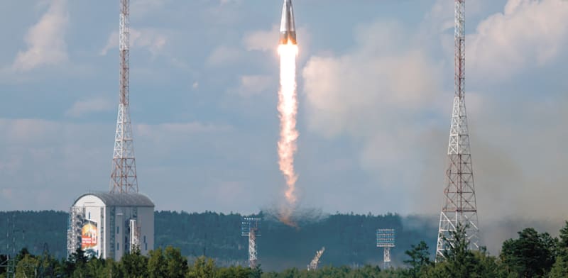 "השיגור של הלוויין האיראני ברוסיה / צילום: Reuters, Roscosmos/Ivan Timoshenko"