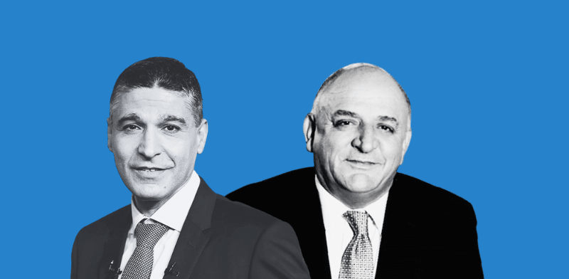יצחק תשובה ומשה לארי / צילום: גדעון לוין, יח''צ