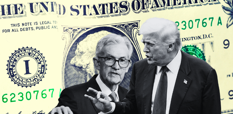 "דונלד טראמפ וג'רום פאוול / צילום: ap, Jacquelyn Martin, Susan Walsh"