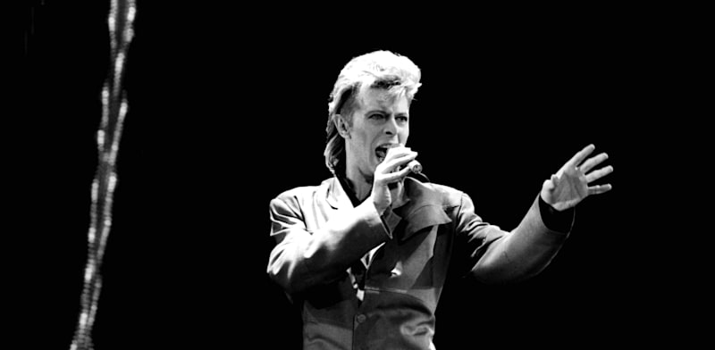 "דייויד בואי בהופעה בברלין ב–1987, שנחשבת לאירוע שתרם לנפילת החומה / צילום: Reuters, Peter Homann"