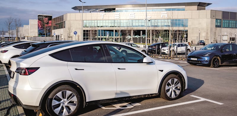 "מפעל הייצור של טסלה ליד ברלין / צילום: ap, Ebrahim Noroozi"