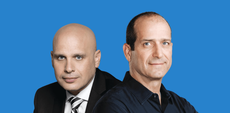 רן עוז, מנכ''ל ישראכרט ולוי הלוי, מנכ''ל כאל / צילום: תמי בר ישי, רמי זרנגר