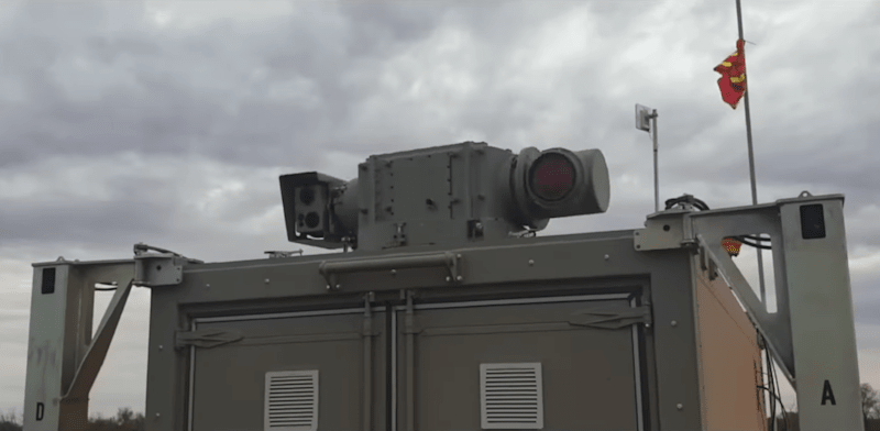 "מערכת הלייזר של חברת EOS האוסטרלית / צילום: צילום מסך מיוטיוב"