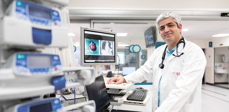 "ד''ר אורן כספי,  מנהל יחידת אי ספיקת הלב ברמב''ם והמרכז הקרדיווסקולרי / צילום: ניצן זוהר, רמב''ם"