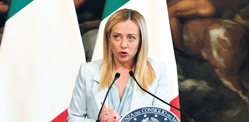 "ראשת ממשלת איטליה ג'ורג'ה מלוני / צילום: Reuters, Domenico Cippitelli"