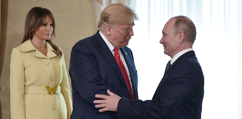 "נשיא רוסיה פוטין נפגש עם נשיא ארה''ב טראמפ / צילום: ap, Alexei Nikolsky, Sputnik, Kremlin"