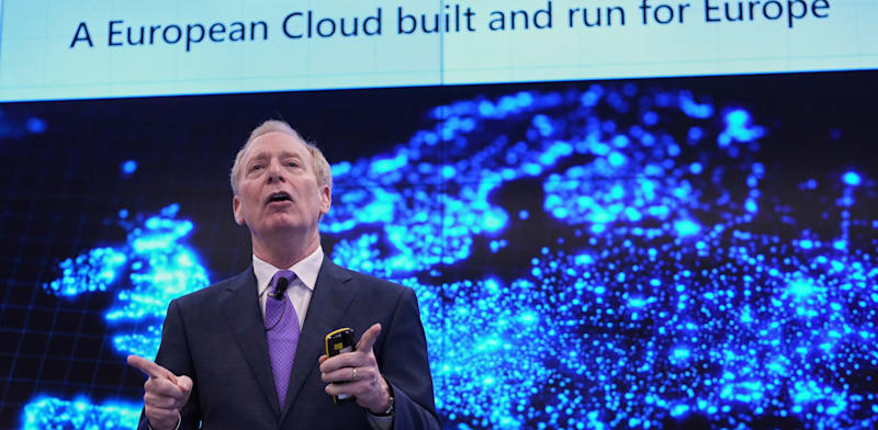 "נשיא מיקרוסופט בראד סמית' / צילום: ap, Virginia Mayo Source AP"